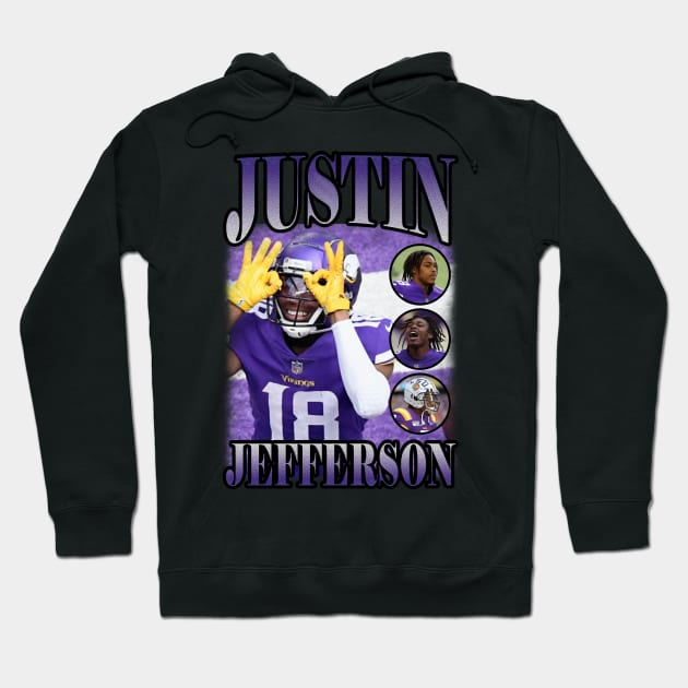 BOOTLEG JUSTIN JEFFERSON Hoodie by hackercyberattackactivity